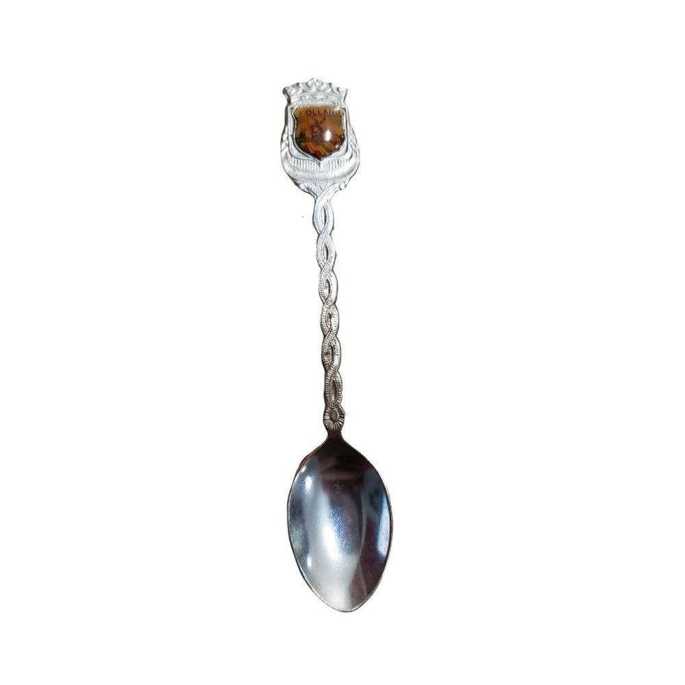 Vintage Collectors Souvenir Tea Spoon Holland Dutch‎ Netherlands Windmill
